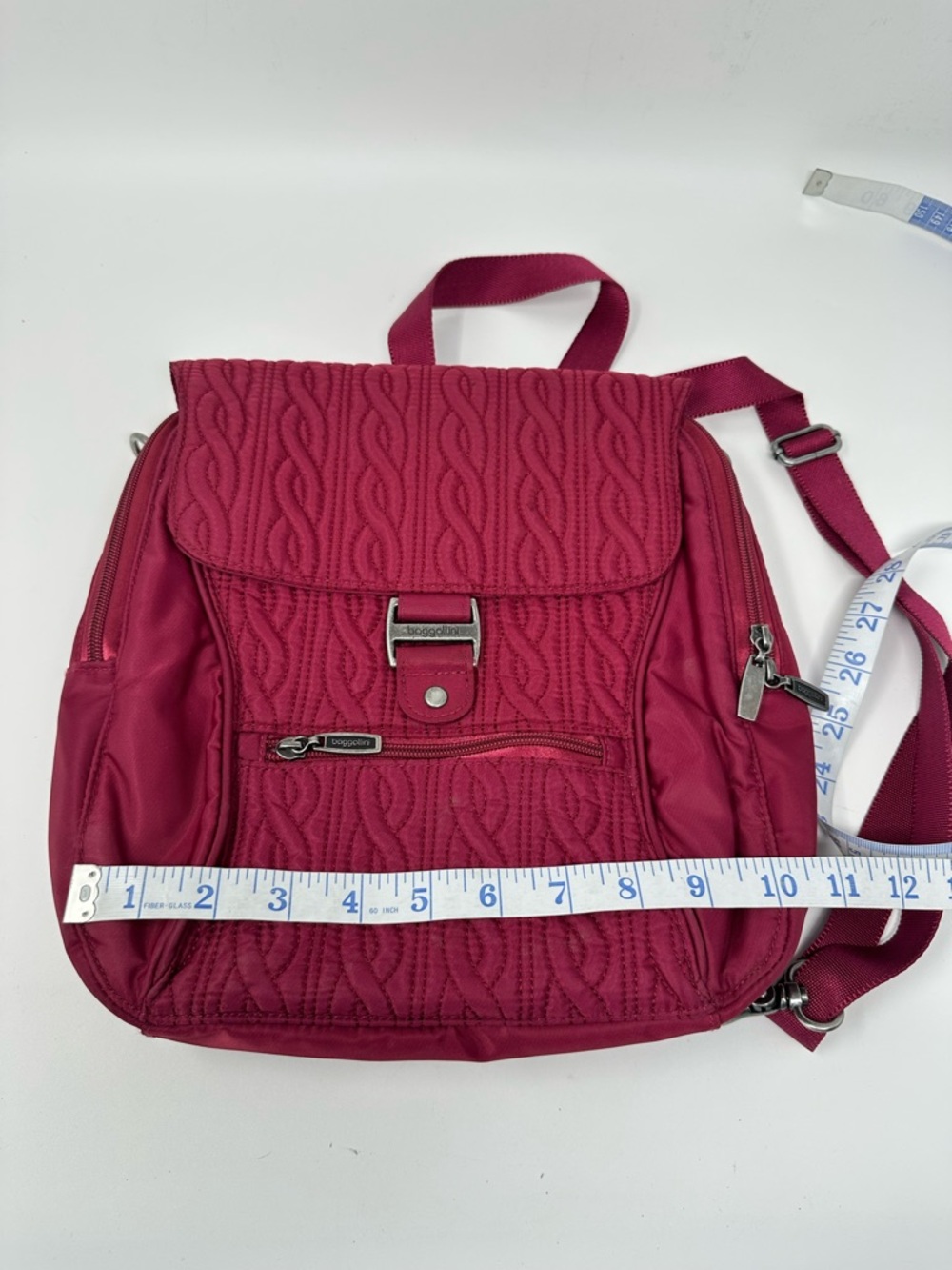 Baggallini Enchant Espresso Quilted Backpack - Picture 9 of 14